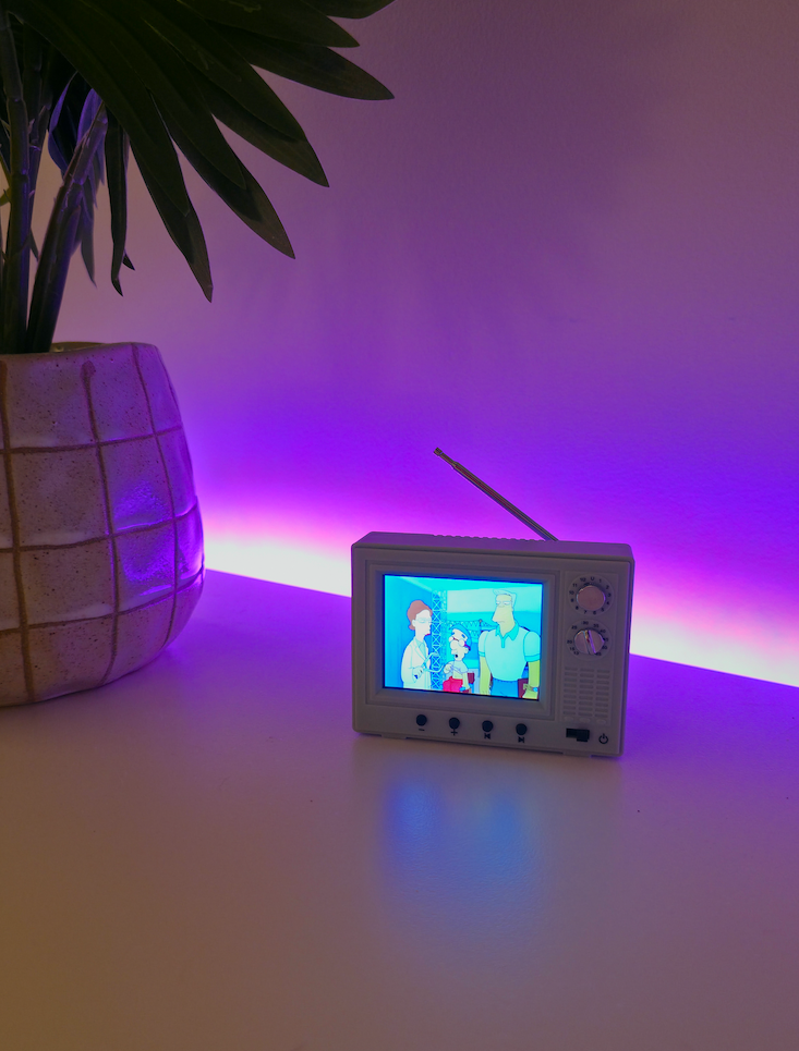 Mini TV™ - Retro 2.4-inch TV